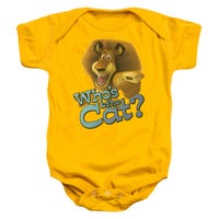 Who'S The Cat Madagascar Baby Bodysuit