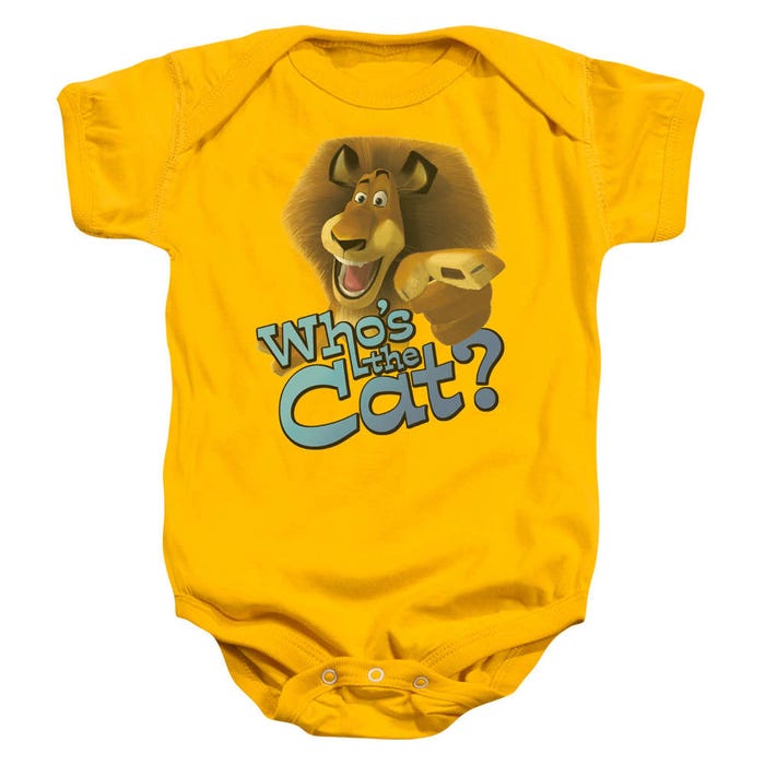 Who'S The Cat Madagascar Baby Bodysuit