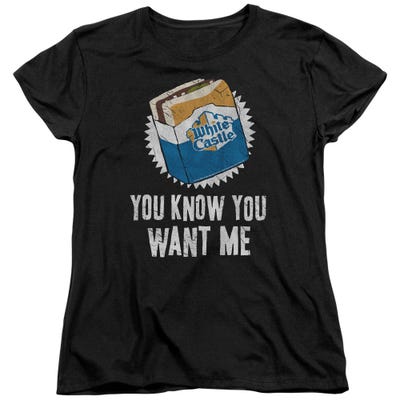 White Castle You Know You Want Me Womens T-Shirt