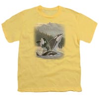 Wild Wings Breaching Orcas Kids T-Shirt