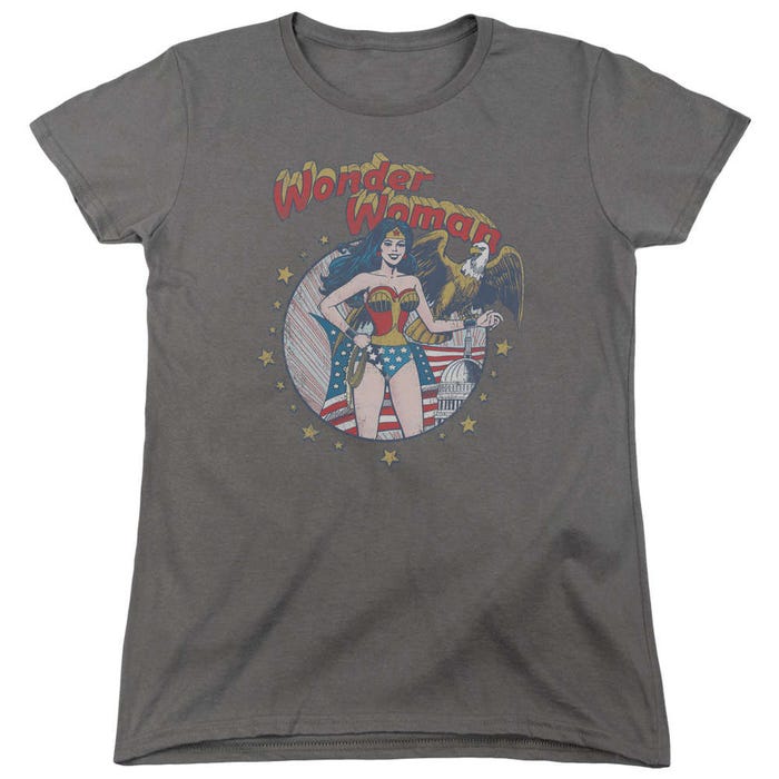 Wonder Woman At Your Service Womens T-Shirt