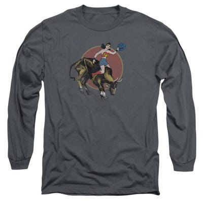 Wonder Woman Bull Rider Long Sleeve Shirt