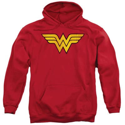 Wonder Woman Distressed Logo Hoodie