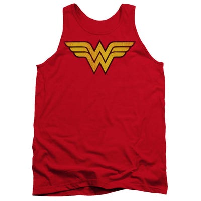 Wonder Woman Distressed Logo Tank Top