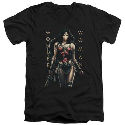 Wonder Woman Movie Armed And Dangerous V-Neck T-Shirt