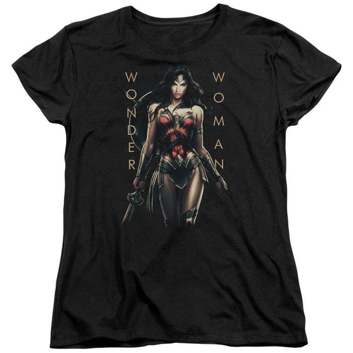 Wonder Woman Movie Armed And Dangerous Womens T-Shirt