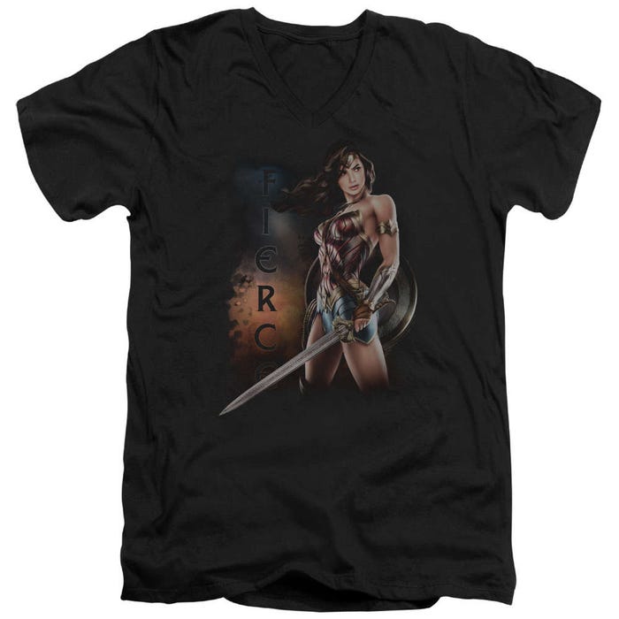 Wonder Woman Movie Fierce V-Neck T-Shirt