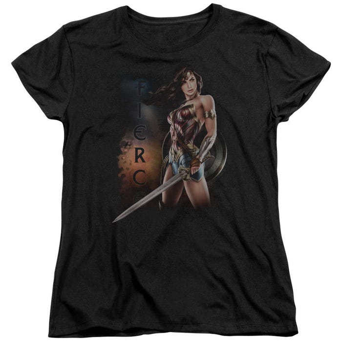 Wonder Woman Movie Fierce Womens T-Shirt