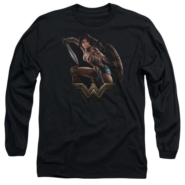 Wonder Woman Movie Fight Long Sleeve Shirt