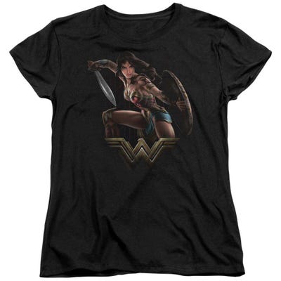 Wonder Woman Movie Fight Womens T-Shirt