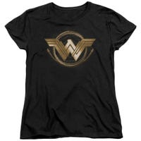 Wonder Woman Movie Lasso Logo Womens T-Shirt