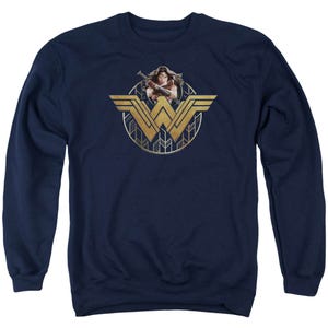 Wonder Woman Movie Power Stance And Emblem Sweatshirt