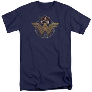 Wonder Woman Movie Power Stance And Emblem Tall T-Shirt