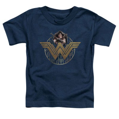 Wonder Woman Movie Power Stance And Emblem Toddler T-Shirt