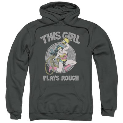 Wonder Woman Plays Rough Hoodie
