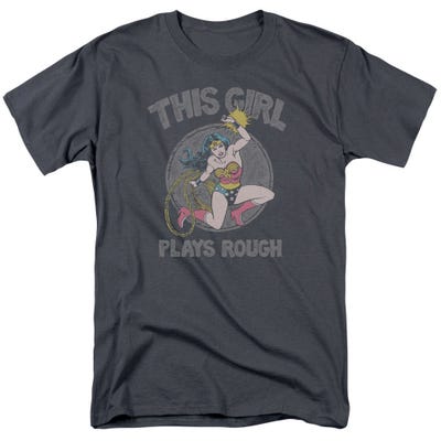Wonder Woman Plays Rough T-Shirt
