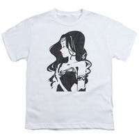 Wonder Woman Profile Justice League Movie Kids T-Shirt