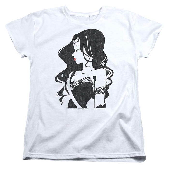 Wonder Woman Profile Justice League Movie Womens T-Shirt
