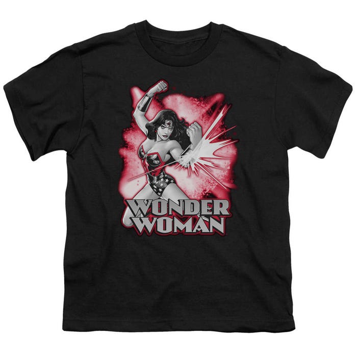 Wonder Woman Red And Gray Kids T-Shirt