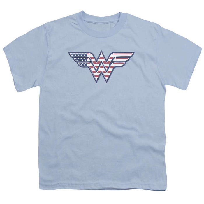Wonder Woman Red White And Blue Kids T-Shirt