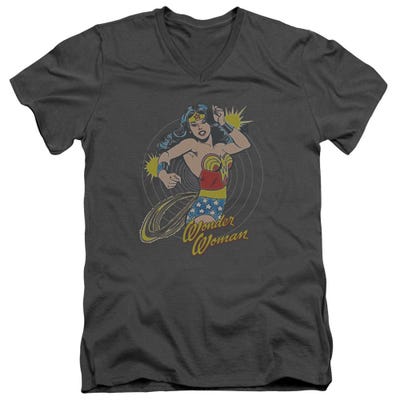 Wonder Woman Spinning V-Neck T-Shirt