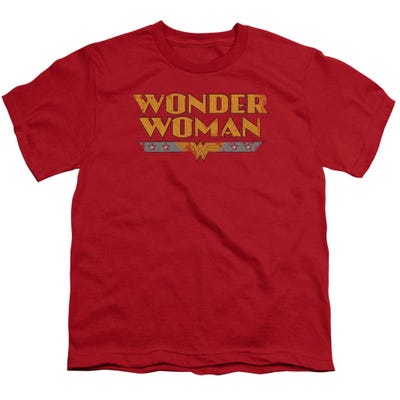 Wonder Woman Vintage Logo Kids T-Shirt