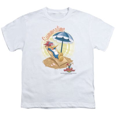 Woody Woodpecker Summertime Beach time Kids T-Shirt