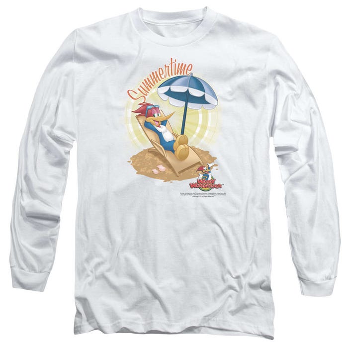 Woody Woodpecker Summertime Beach time Long Sleeve Shirt