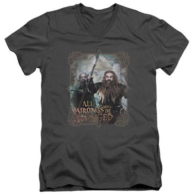 Wrongs Avenged The Hobbit V-Neck T-Shirt