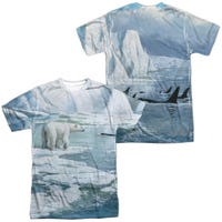 GLACIERS EDGE POLAR BEAR Front & Back Sublimation T-Shirt