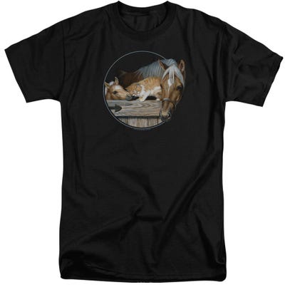 Wild Wings Wildlife Every One Loves Kitty Horses Tall T-Shirt