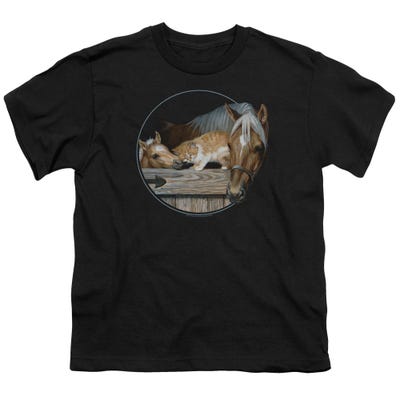 Wild Wings Wildlife Every One Loves Kitty Horses Kids T-Shirt