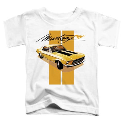 Yellow Ford Mustang Toddler T-Shirt