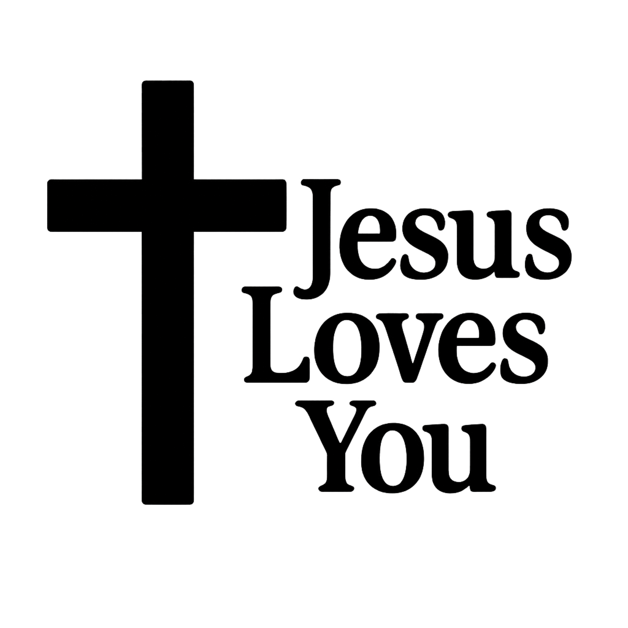 Jesus Loves You QR Code Sweatshirt