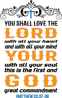 Scan Me Mathew 22:37-38 Bible Quote Shall Love The Lord Sweatshirt thumb 2