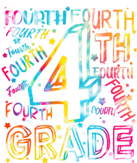 Fourth Grade 4th Grade Tie Dye Word Art Kids Hoodie