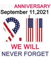 9/11 20th Anniversary We Will Never Forget Performance Long Sleeve Polo