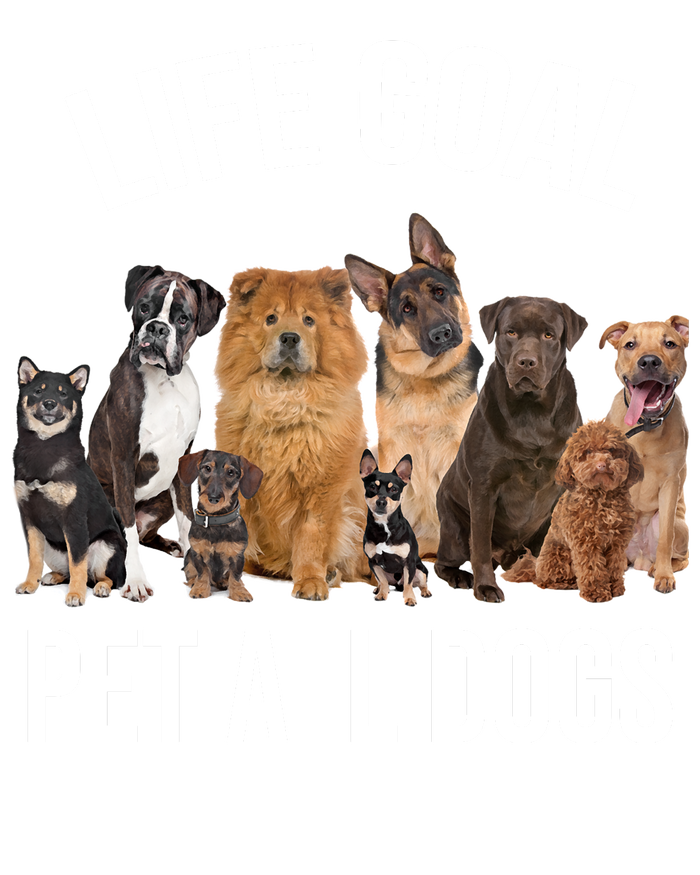 Dogs Of All Kinds Life Goal Pet All Dogs Funny Women's Racerback Tank