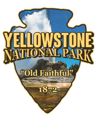 Yellow Stone National Park Old Faithful 1872 Arrow Head Infant Baby Jersey Bodysuit