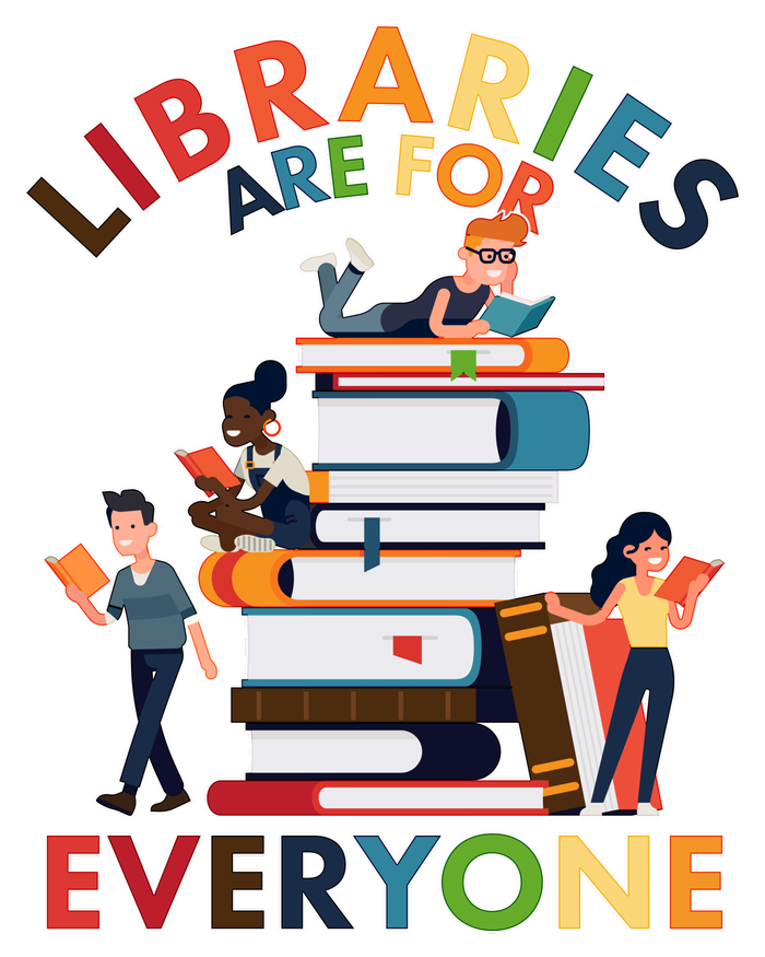 Libraries Are For Everyone Book Lover Premium T-Shirt