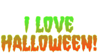 Funny Creepy I Love Halloween Tie-Dye Long Sleeve Shirt