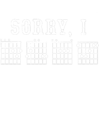 Sorry I DGAF Funny Hidden Message Guitar Chords Tote Bag