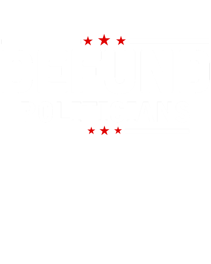 Defund Politicians Anti Government Women's Tri-Blend 3/4-Sleeve Raglan Shirt