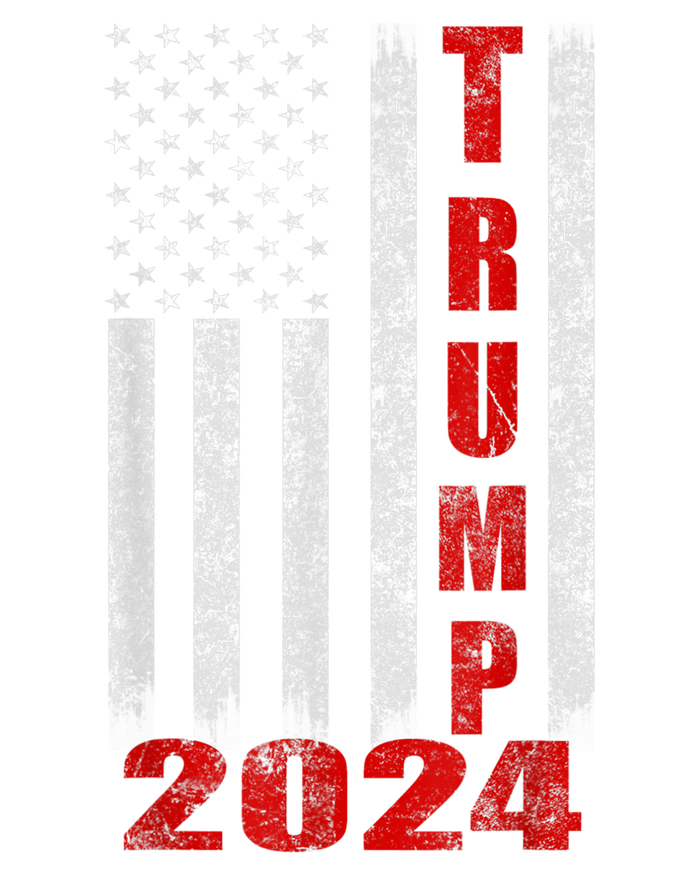 Trump 2024 American Flag Design Kids Hoodie