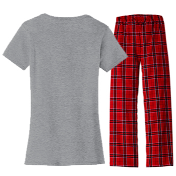 Retro 22 Female Basketball Player Women's Flannel Pajama Set