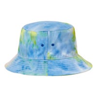 Bigfoots Hallothanksmas Holiday Pumpkin Field Christmas Hat Tie Dye Newport Bucket Hat