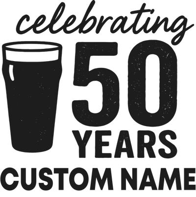 celebrating 50 years custom name (product)