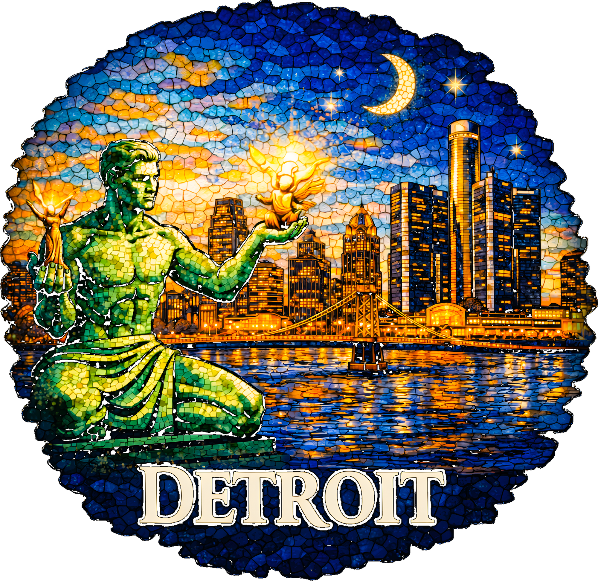 Detroit Mosaic Women's Hoodie